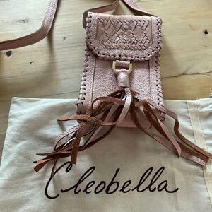 CLEOBELLA LIGHT PINK LEATHER CROSSBODY / NWT